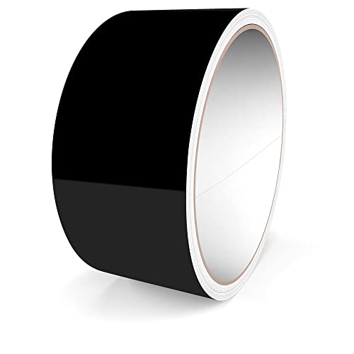 Film autocollant noir brillant 50mm résistant pour camping-car