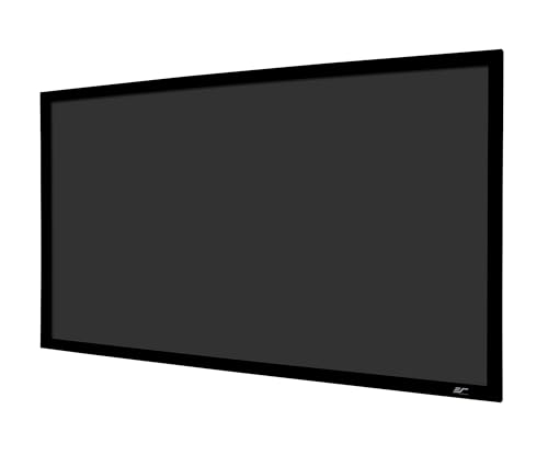 Image of Elite Screens 110 inch Fixed Frame Projector Screen 16:9, StarBright 14 ALR, 4K /8K UHD Ready, Wall Mounted, Black Velvet Frame for Home Theater, ER110H-SB14