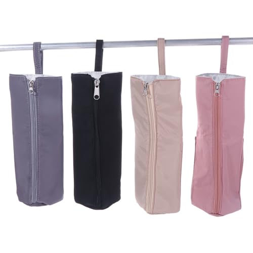 Bolsa para rizador resistente al calor, impermeable, con almacenamiento y esterilla protectora para herramientas de cuidado y peinado del cabello (Rosa) miniatura 4