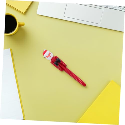 Bolígrafos kawaii para escribir con diseño navideño de Santa Claus interactivo 5