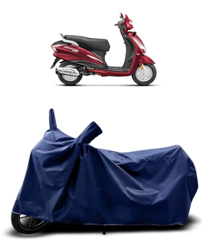 Image of CoverRide Bike Cover Waterproof Heavy Duty - All Weather Dustproof UV Protection Scooty Cover for Hero Destini Outdoor Indoor Use with Windproof Buckle