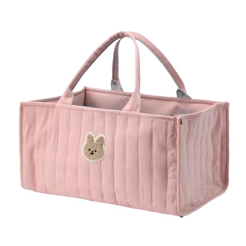 Bolso de mano portátil para mamá con asa y compartimiento, bolsa de almacenamiento de pañales para bebé para exteriores
