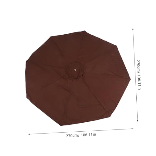 Toile de parasol de remplacement auvent extérieur imperméable patio protection - 3