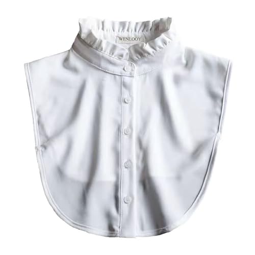 WENLOOY Half Shirts Layering for Women,Detachable Dickey Collar Blouse Half Shirts False Collar