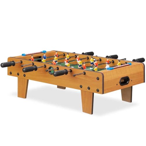 BAKAJI- Tischfußball Biliardino aus MDF mit rutschfesten Füßen, Farbe verchromt, 2816397 – Bild 3