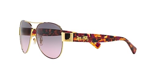 Coach HC7059 Sunglasses, Purple/Gold/Grey Purple Gradient, 58 mm3