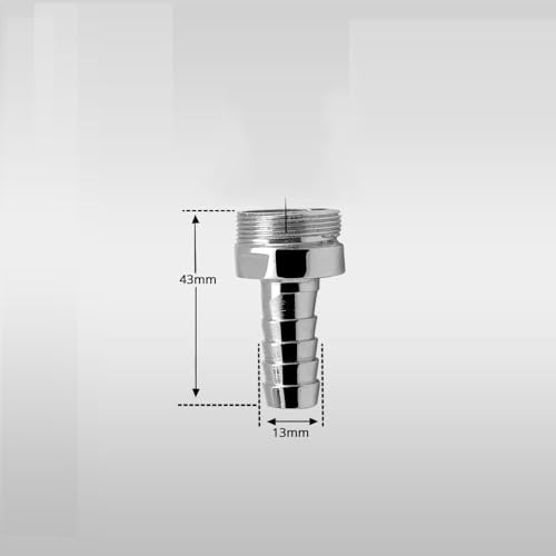 Image of Nozzle Pipe Connector Tap Adaptor for Garden Hose - Washing Machine Faucet Fitting Attachment Chrome-Plated Water Hose Connector for Indoor & Outdoor Use