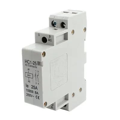 Contacteur CA 2 pôles 25A modulaire relais de puissance monophasé