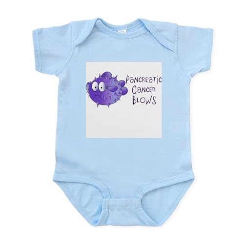 CafePress Pancreatic Cancer Blows Infant Bodysuit Cute Infant Bodysuit Baby Romper