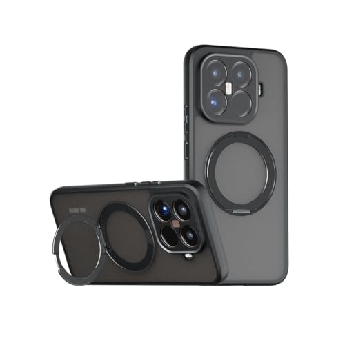 ���d�� �X�}�z�P�[�X Xiaomi 17T Pro �p�̃P�[�X TPU&PC�f�� ���C�z�� �����O�t�� �X�^���h�@�\ �ϏՌ��J�o�[ ��G�� �J�o�[ �w�ʃJ�o�[[ax-nx2716][�u���b�N]
