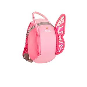 LittleLife Animal Toddler Backpack With Safety Rein, Butterfly