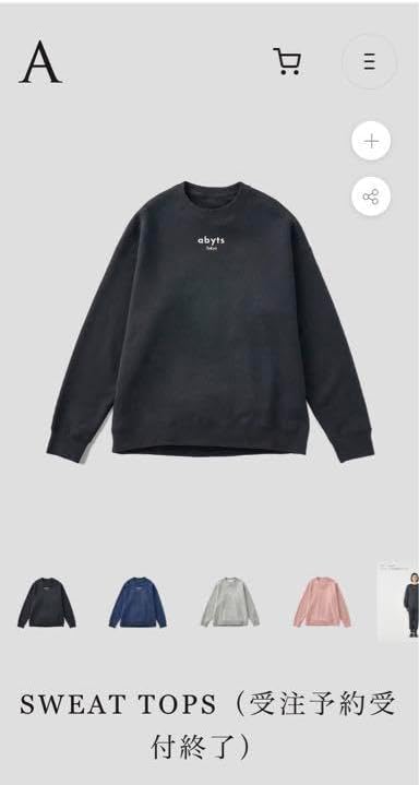 佐藤健 ABYTS スウェットトップス サイズM 佐藤健アパレルブランド