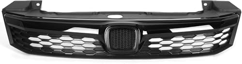 HECASA Front Grille Compatible with 2012 Honda Civic 4 Door Sedan JDM Style Replacement for HO1200206 71121TR0A01 Bumper Grill Plastic(ABS) Black by HECASA - Image 8