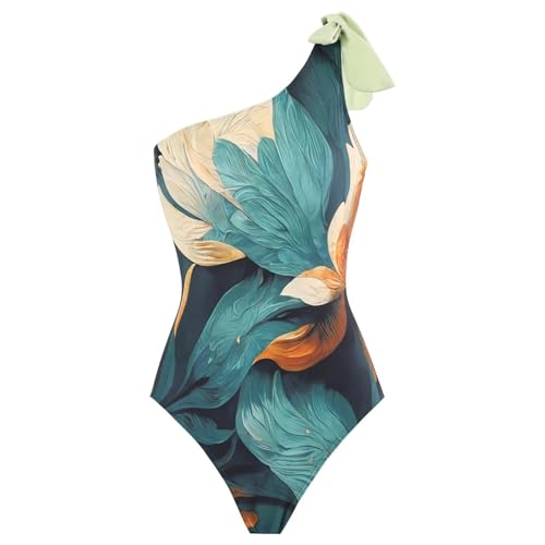 Maillot de Bain Menstruel Grande Taille Tankini Fluide avec Short Imprimé - 4
