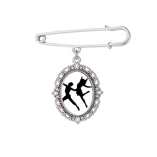 Broche Duet Danseuse Sports Performance fixation stable pour châle et robe