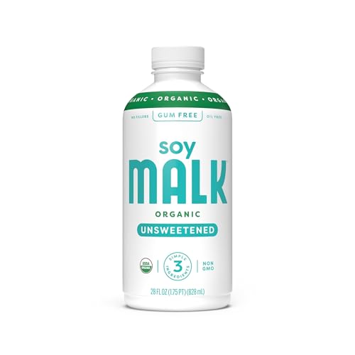 MALK Organic Unsweetened Soy Milk, 28 FZ