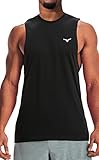 Project Titan Sport Tank Top Herren Ärmelloser Achselshirt Muskelshirt Workout Funktionsshirt Laufshirt Trainingsshirt für Männer (M, Schwarz)