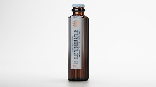 LE TRIBUTE - Tónica Water Zero Pack 4 x 200 ml, Original para Gin Tonic, con Quinina, Sabor Único y Característico, Bebida Refrescante y Carbonatada, Aroma 100% Natural