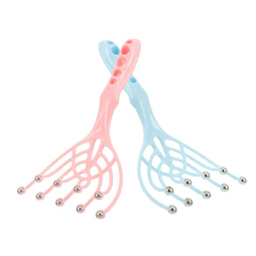 NULYLU 2pcs Head Massager Scalp Massager 9 Boys and Girls Back Scratcher Extendable