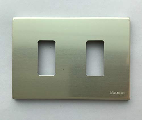  MAGIC - PLACCA A 2 POSTI OXIDAL MODULO 503 (BTICINO cod. 503/12X)
