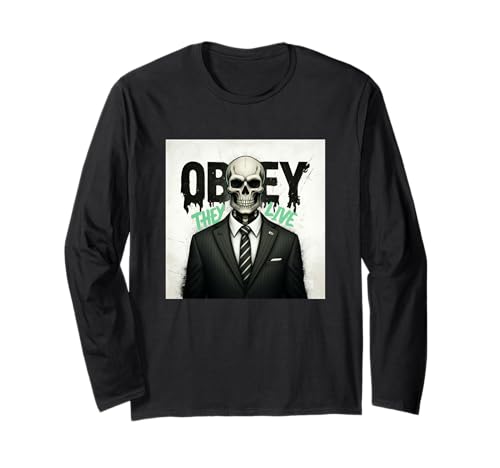 Obey They Live Horror Sci-Fi Watch TV - Felpa con cappuccio Maglia a Manica