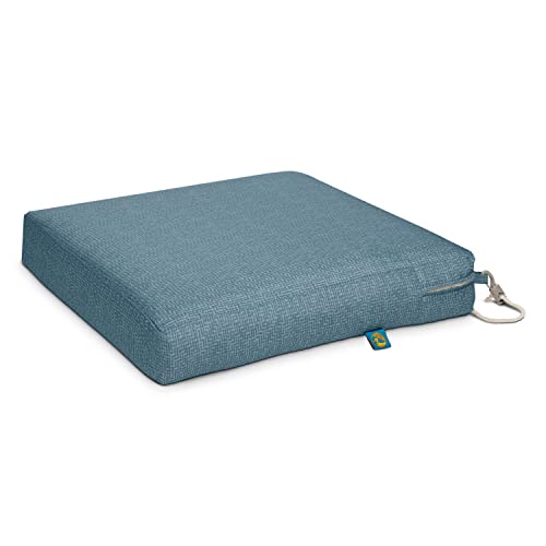 Coussin de siège imperméable extérieur 53x48 lavable pour chaise de terrasse