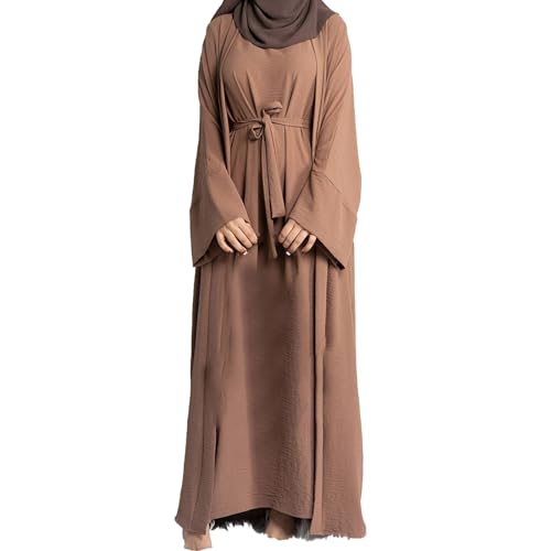 Photo de La Saint Valentin Livre Islam Amour Abaya Musulmane à Manches Longues pour Femmes, Arabe dubaï, Bande de prière Centrale Moderne, et Robe Longue de l'Aïd Livre Islam Rose Le Jour De La Saint Patrick