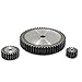 BAIJIAXIUSHANG 2M 28Teeth Gear Rack 28teeth Spur Gear for Precision Machinery Industry 45 Steel CNC Pinion (Number of Teeth : 28 Teeth)