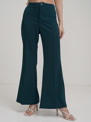 Image of Tokyo Talkies Women Flared High Rise Bootcut Trouser