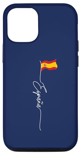 Spain Flag Gifts for Spanish Patriots Abroad - Funda iPhone 13 Case - Carcasa de Policarbonato y TPU - Diseño Vintage Bandera Patriótica Española - Snap-on