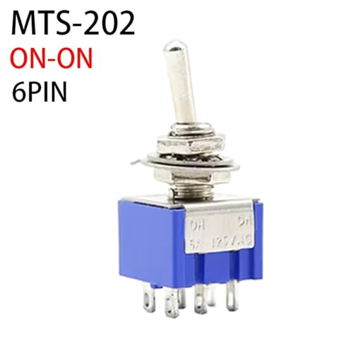 Interrupteur de remplacement pour panneau électrique MTS-202 bleu 6A AC
