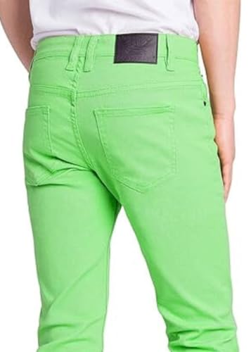 VICTORIOUS Men's Skinny Fit Color Stretch Jeans DL937 - Neon Green - 30/32 by VICTORIOUS - Used condition - Image 10