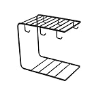 YUNHOME Getränkehalter Tassenhalter Tassen Ständer Tassenbaum Nordic Wind Glasbecher Abtropfgestell Ins Einfacher Schmiedeeiserner Becherhalter Mit Haken Becherablage-Schwarz