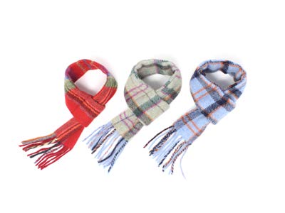 お揃いマフラー チェック柄