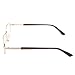 Classic Metal Frame Reading Glasses Men Women Readers Glasses from +0.50 to +6.00 qs8031 (2 Pairs Valuepack, +5.50)