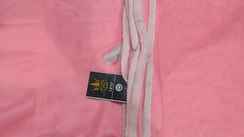 Image of Multicolor Soft Cotton Mosquito net Double Bed King Size | Pure Cotton Mosquito net (Pink, 7x5)