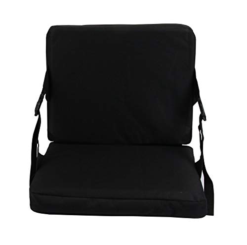 KIMI HOUSE Indoor & Outdoor Folding Chair Cushion, Foldable Portable Stadium Seat,Chair Cushion for Sports Events, Outing, Travelling,Hiking, Fishing