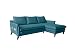 Produktbild MIUFORM Ecksofa mit Schlaffunktion und Bettkasten | Charming Charlie | Wohnlandschaft Mit Schlaffunktion Couch Schlafcouch Wohnzimmer Gästezimmer | Holzlfüße Boho-Stil (Türkis Rechts ausgerichtet)