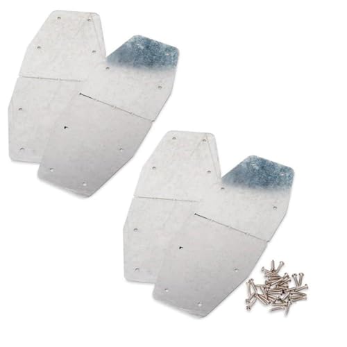 FUANA Lot de 4 supports d'angle réglables pour parterre de jardin surélevé 30,5 cm (L) x 12,7 cm (l) - Support métallique en forme de L en alliage d'acier pour plantation de fleurs, herbes et légumes