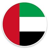 UAE United Arab Emirates Vinyl Sticker Decal Laptop Car Bumper Sticker Travel Luggage Car Sign Fun 5"