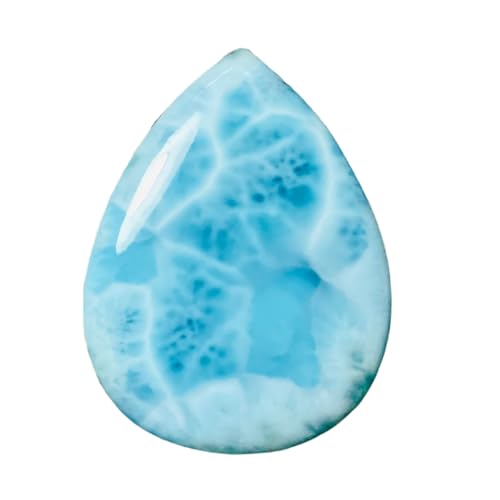 Larimar naturel en poire idéal pour créer votre pendentif bohème chic en minéraux d'exception