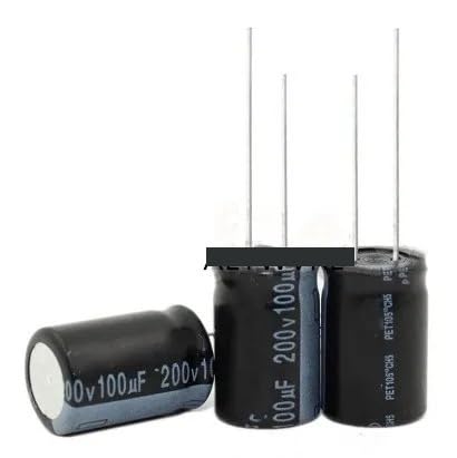 Condensateur 100uF 200V contre les baisses de tension, 20 pièces radiales de 16 x 25 mm