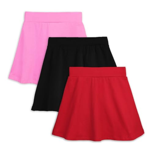 Image of YouGotPlanB Cotton Skater Skirt for Girls | Pack of 1 | Ages 3-16 Years | Attached Inner Shorts | Ideal for Sports & Play
