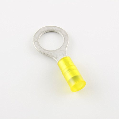 16-12 Ga. Heavy Duty Nylon-Insulated Ring Terminals, 1/2