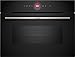 Bosch CMG7241B2, Forno compatto combinato con microonde da incasso, HomeConnect, AirFry: friggere ad aria direttamente da casa tua, Display TFT Touch, Nero, 60 x 45 cm