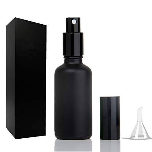 Cocktail Atomizer Sprayer - 1.7OZ / 50ml, Cocktail mister Vermouth Spritzer Bitters Spray Bottle for Cocktails Portable Perfume Refillable Sprayer, SC008 (Black)