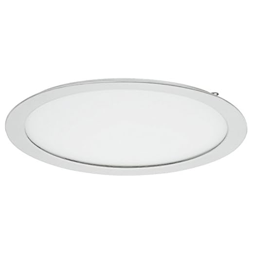 LED-installationslampa 24 V möbellampa rund rostfritt stål optik underredslampa 3022 | Ljusfärg: varmvit 3000 K | installationslampa med 77 LED’s | energieffektivitetsklass A++ | GedoTec® powered by HÄFELE kaltweiß 4000 K Silber Eloxiert