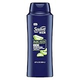 Suave Men Shampoo, Conditioner, Body Wash for Hydrated Hair & Skin Aloe Vera + Vitamin B7 3 in 1 Shampoo Conditioner Bodywash 28 oz