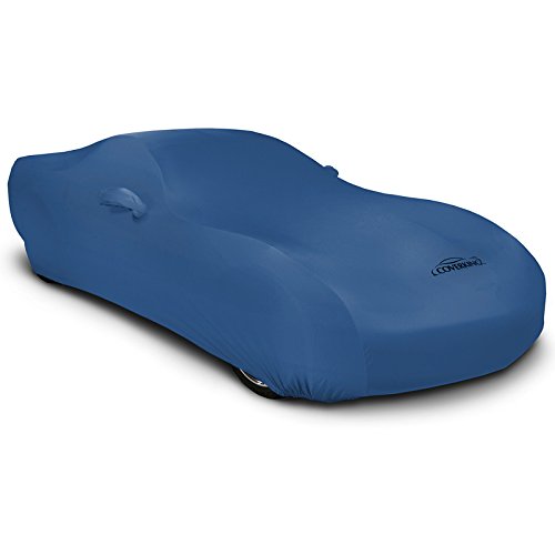 Image of Coverking Custom Fit Exterior Car Cover Designed for Select Subaru WRX STI Model Vehicles: Satin Stretch Fabric, Blue