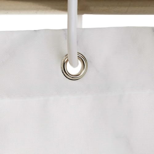 Rideau de douche imperméable à ourlet lesté pour un maintien parfait - 4